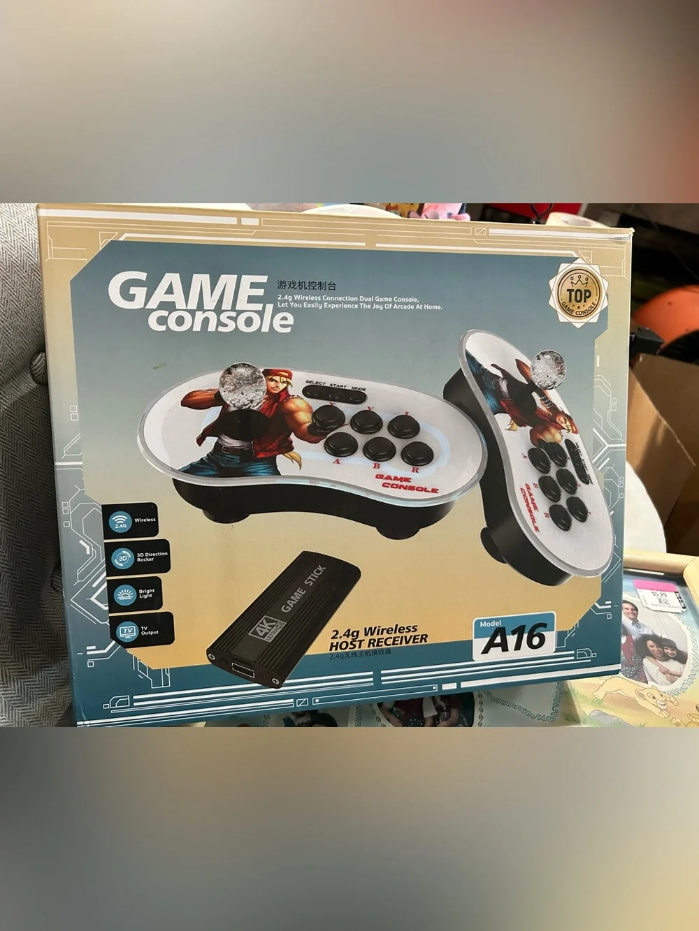Game Console Wireless Retro Arcade Controller - White